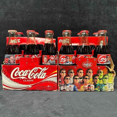 Sale Photo Thumbnail #323: Coca Cola NASCAR Racing Collectible Six Pack Set 8oz Bottles