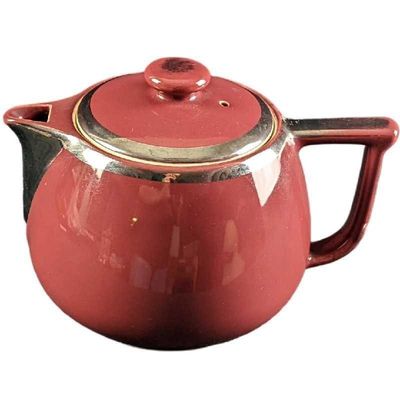 Sale Photo Thumbnail #434: Hall's Superior Large 10 Cup Teapot With Silver Trim