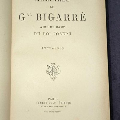 Sale Photo Thumbnail #154: Memoires Du Gal Bigarre Aide De Camp Hardcover