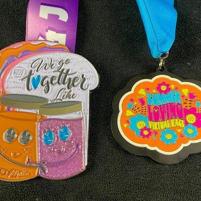 Sale Photo Thumbnail #327: Pair of Virtual Race Medals,  JB