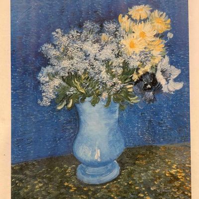 Sale Photo Thumbnail #340: Modern Manufacturers Print of Lilas et Marguerites aka Liliacs and Daisies by Vincent Van Gogh