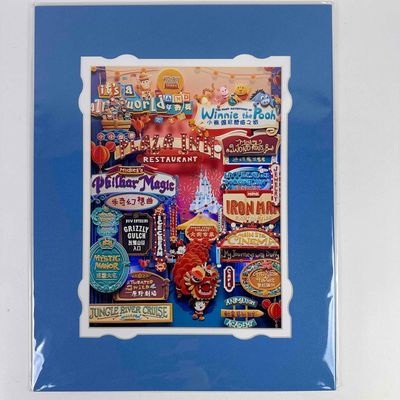 Sale Photo Thumbnail #221: Disney D23 Expo Magical Hong Kong Disneyland Resort Fenway Fan Deluxe Print