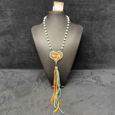 Sale Photo Thumbnail #321: One 24 Boutique Southern Gal Turquoise Costume Jewelry Necklace
