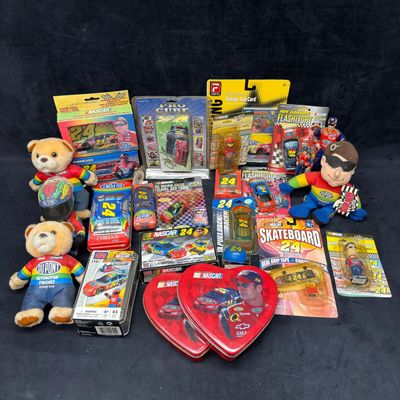 Sale Photo Thumbnail #411: Jeff Gordon #24 NASCAR Collectibles Memorabilia Souvenir Lot Plush Figures