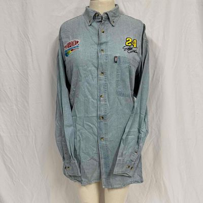 Sale Photo Thumbnail #338: NASCAR Jeff Gordon #24 Vintage Denim T-Shirt Winner's Circle Shirt