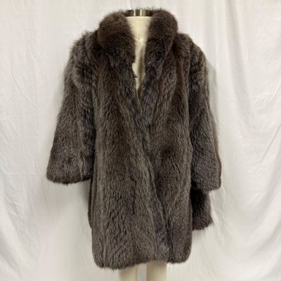 Sale Photo Thumbnail #313: Dark Brown Fox Fur Coat FC3C