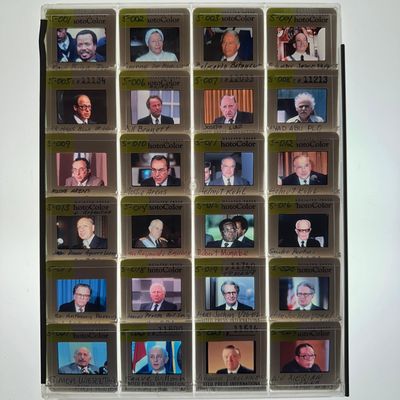 Sale Photo Thumbnail #124: Collection of International Political Leader Press Photo Slides 24