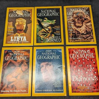 Sale Photo Thumbnail #126: 6 1990s 2000s National Geographic Magazines E