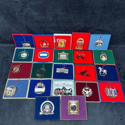 Sale Photo Thumbnail #333: White House Historical Association Christmas Ornament Collection With Boxes 1980s 2000s