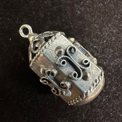 Sale Photo Thumbnail #148: Silver Charm Scrollwork Art Deco Design T89