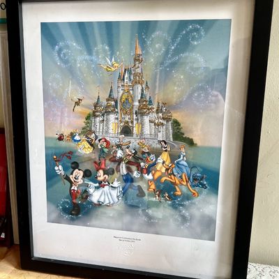 Framed Disney 'Happiest Celebration On Earth' Special Edition 2005 art print.