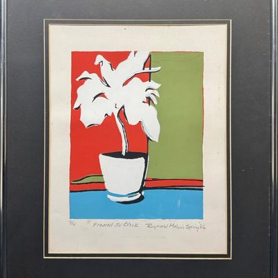 Sale Photo Thumbnail #141: Melvin, Raymond, Framed in Black, 1986 serigraph
