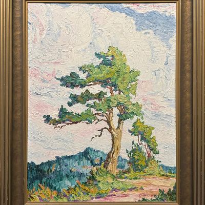 Sale Photo Thumbnail #151: Runbeck, Dolores Gaston (1898-1994) untitled tree, oil on board