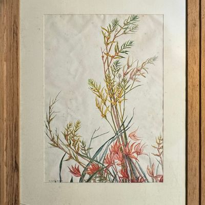 Sale Photo Thumbnail #111: Runbeck, Dolores Gaston (1898-1994) untitled fall flowers, watercolor