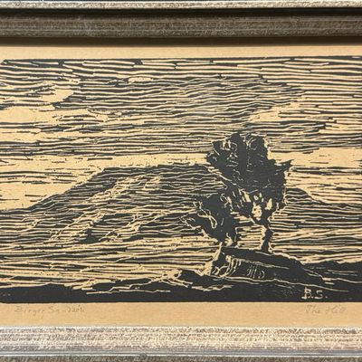 Sandzen, Birger (1871-1954) The Hill, 1916, wood cut