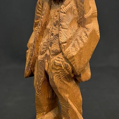Pearson, Anton (1892-1967) small old man, woodcarving
