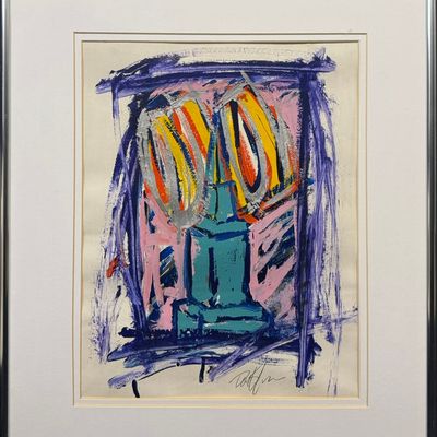 Sale Photo Thumbnail #103: Osborn, Don (1943-2020) untitled abstract, acrylic on paper