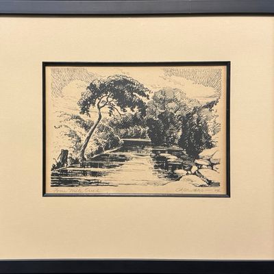 Seward, Coy Avon (1884-1939) Four Mill Creek, 1924 lithograph