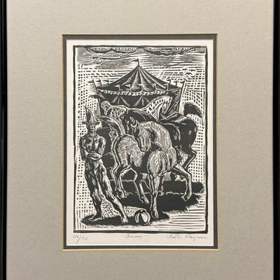 Raymer, Lester (1907-1991) Circus, linoleum cut 112/150