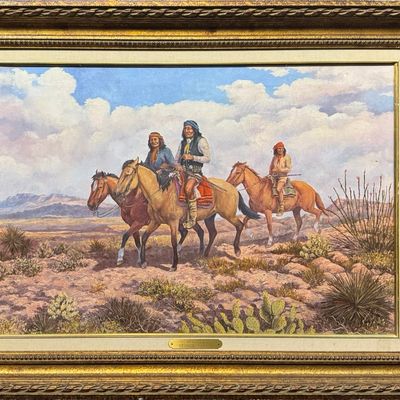 Sale Photo Thumbnail #118: Dabich, George (1922-2013) Apaches, oil on canvas