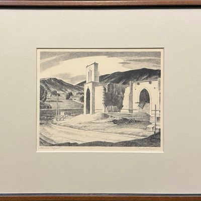 Sale Photo Thumbnail #114: Capps, Charles M, (1898-1981) Mexican Project, 1946 lithograph