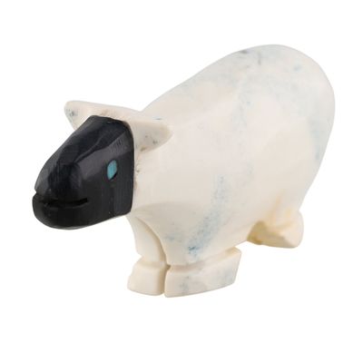 Tim Lementino Zuni Marble Lamb Fetish Carving