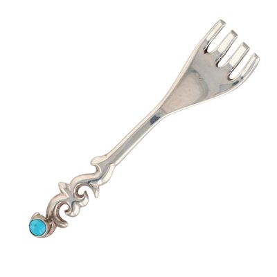 Mildred Parkhurst Navajo Sterling Turquoise Decorative Fork