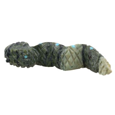 Bennie Bacy Zuni Serpentine Snake Fetish Carving