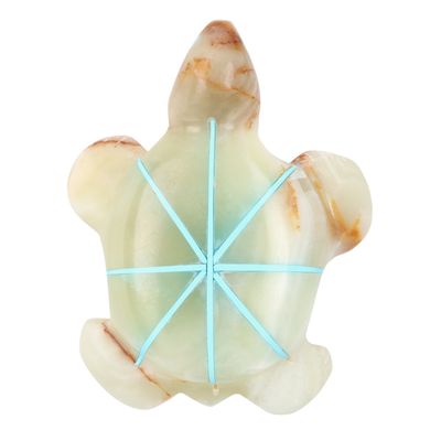 Richardson's Trading Post: Kenric Laiwakete Zuni Fluorite Turtle Fetish Carving