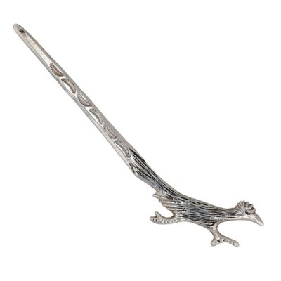 Francis L. Begay Navajo Sterling Roadrunner Hair Stick