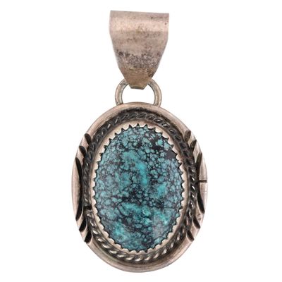 Navajo Sterling Turquoise Pendant