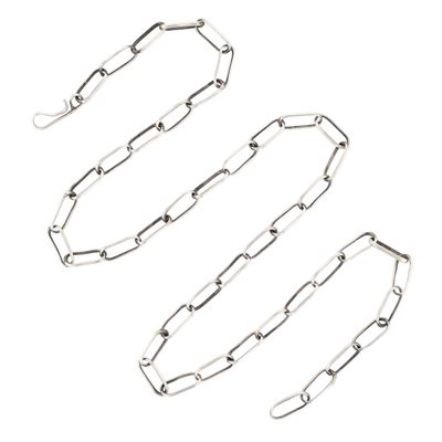 Kevin Shorty Navajo Sterling Paper Clip Chain Necklace