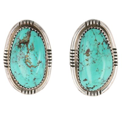 Navajo Sterling Turquoise Earrings