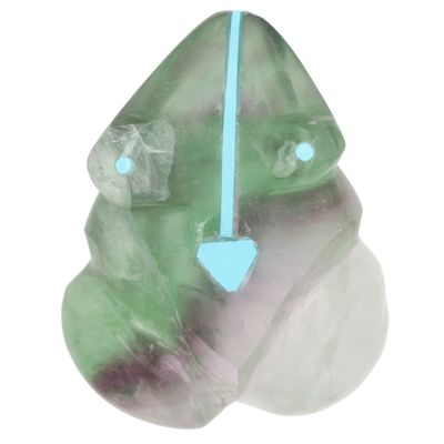 Richardson's Trading Post: Kenric Laiwakete Zuni Fluorite Frog Fetish Carving