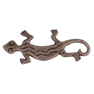 Navajo Sterling Stamped Lizard Brooch