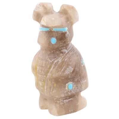 Gilbert Lonjose Zuni Calcite Olla Maiden Fetish Carving