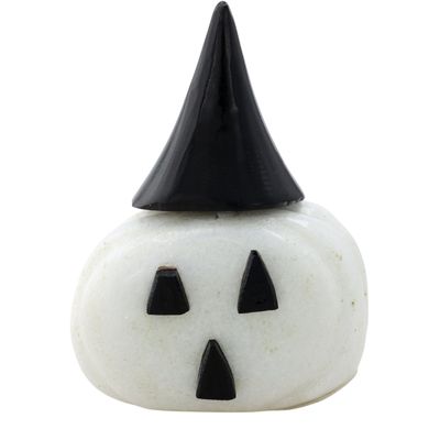 Richardson's Trading Post: Mike Tucson Zuni Marble Jack-O'-Lantern Fetish Carving