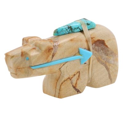 Bennie Bacy Zuni Picture Jasper Bear Fetish Carving