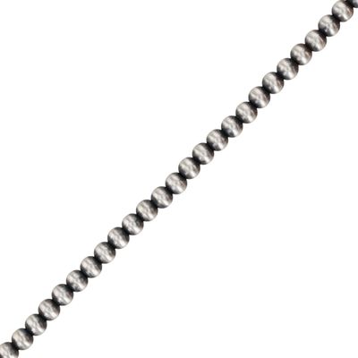 Lucinda Sardo Navajo Sterling Oxidized Bead Necklace