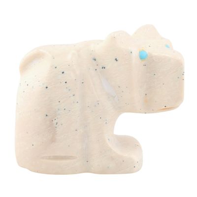 Gilbert Lonjose Zuni Fish Rock Bear Fetish Carving