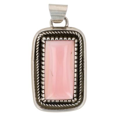 Richardson's Trading Post: Jacob Utzler Navajo Sterling Pink Conch Pendant