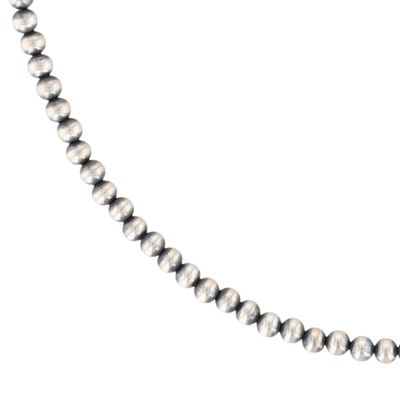 Louise Joe Navajo Sterling Oxidized Bead Necklace