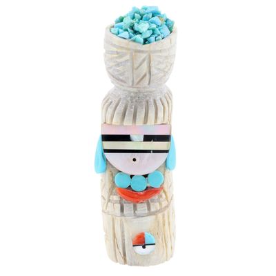 Amory Cellicion Zuni Multi-Stone Corn Maiden Fetish Carving