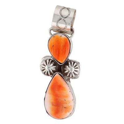Darlene Begay Navajo Sterling Spiny Oyster Pendant
