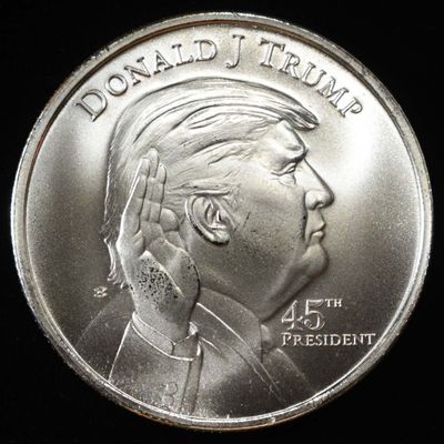 Sale Photo Thumbnail #403: DONALD J. TRUMP 1 OZ 0.999 SILVER ROUND