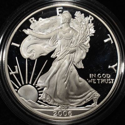 Sale Photo Thumbnail #319: 2006-W AMERICAN SILVER EAGLE PROOF