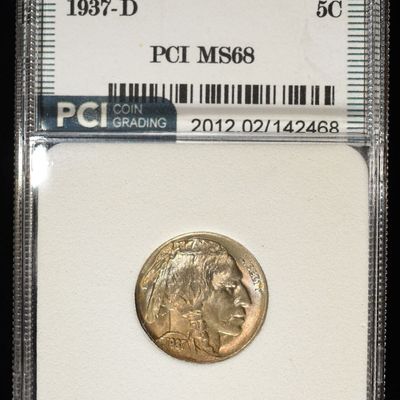 Sale Photo Thumbnail #175: 1937-D BUFFALO NICKEL PCI SUPERB GEM+ BU