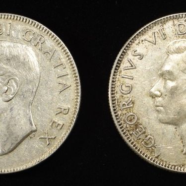 Sale Photo Thumbnail #363: (4) 50C CANADIAN 80% SILVER