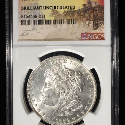 1884-O MORGAN DOLLAR NGC BU