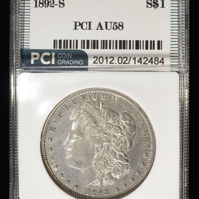 Sale Photo Thumbnail #372: 1892-S MORGAN DOLLAR PCI AU/BU